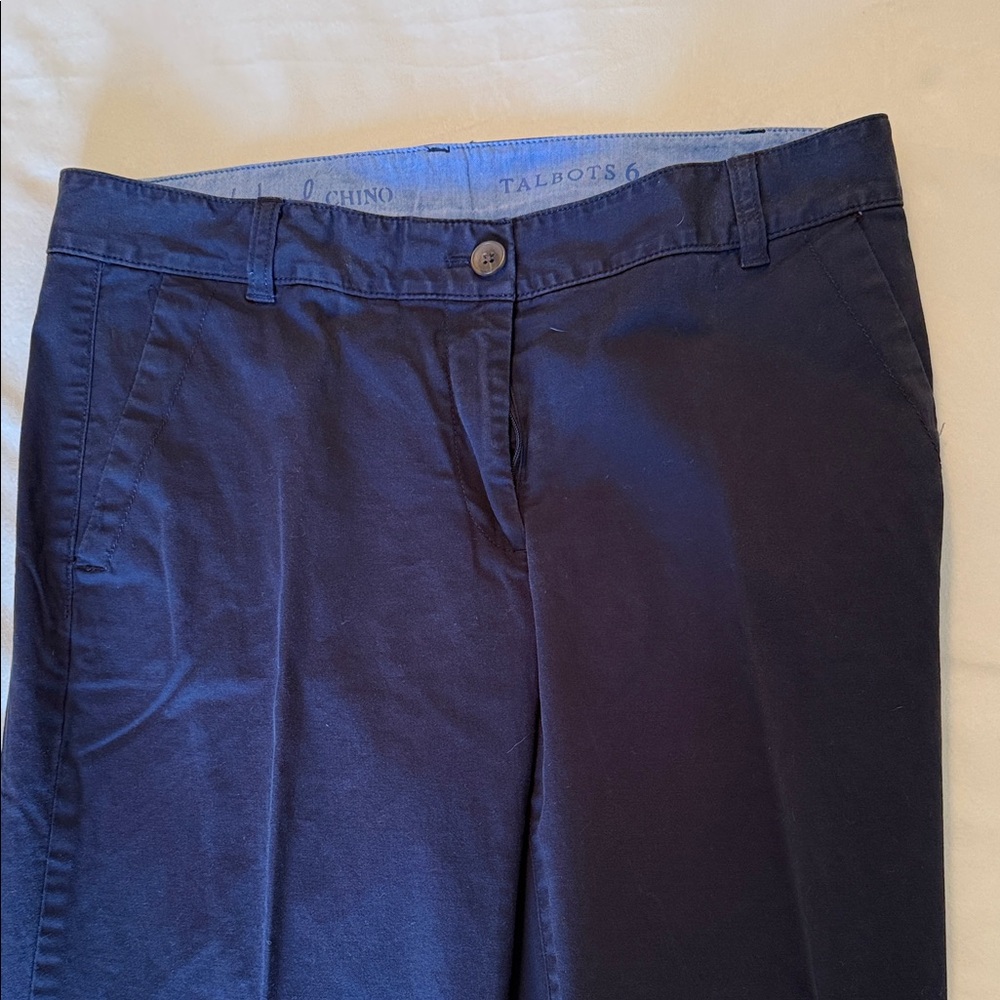 Talbots Women's Navy Straight Leg Pants